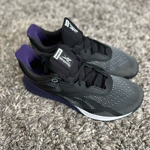 Brand new with the box Reebox Nano X purple and black mens size 12